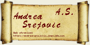 Andrea Srejović vizit kartica